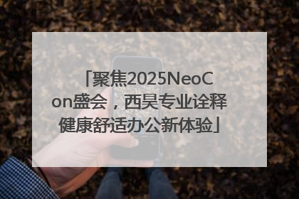 聚焦2025NeoCon盛会，西昊专业诠释健康舒适办公新体验