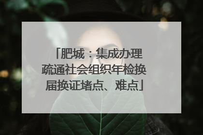 肥城：集成办理 疏通社会组织年检换届换证堵点、难点