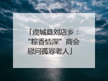 虞城县刘店乡：“粽香情深”商会慰问孤寡老人