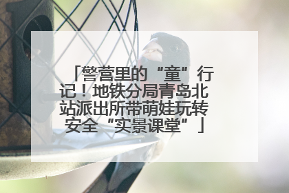 警营里的“童”行记！地铁分局青岛北站派出所带萌娃玩转安全“实景课堂”