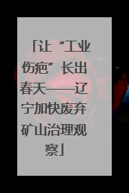 让“工业伤疤”长出春天——辽宁加快废弃矿山治理观察