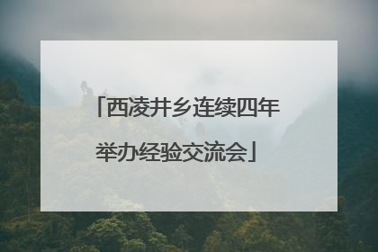 西凌井乡连续四年举办经验交流会