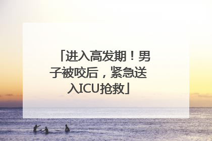 进入高发期！男子被咬后，紧急送入ICU抢救
