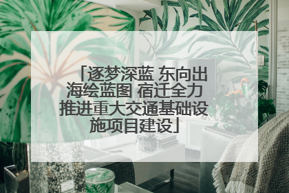 逐梦深蓝 东向出海绘蓝图 宿迁全力推进重大交通基础设施项目建设