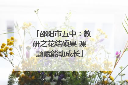 邵阳市五中：教研之花结硕果 课题赋能助成长