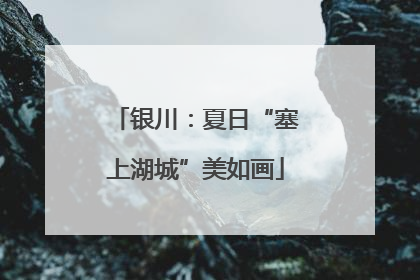 银川：夏日“塞上湖城”美如画
