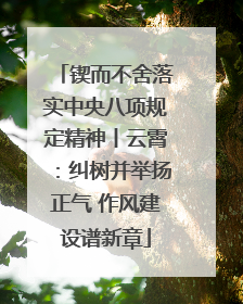 锲而不舍落实中央八项规定精神丨云霄：纠树并举扬正气 作风建设谱新章