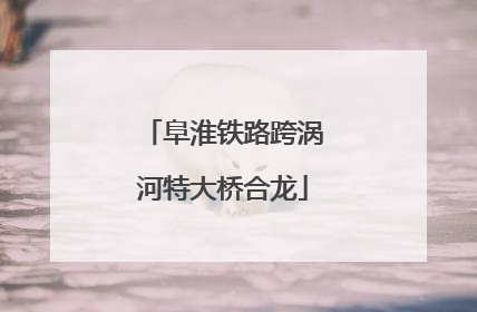 阜淮铁路跨涡河特大桥合龙