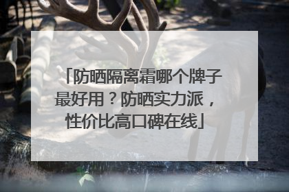 防晒隔离霜哪个牌子最好用？防晒实力派，性价比高口碑在线