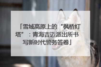 雪域高原上的“枫桥灯塔”：青海吉迈派出所书写新时代警务答卷
