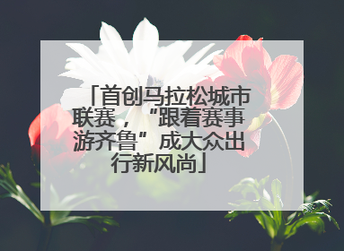 首创马拉松城市联赛，“跟着赛事游齐鲁”成大众出行新风尚
