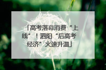 高考落幕消费“上线”！泗阳“后高考经济”火速升温