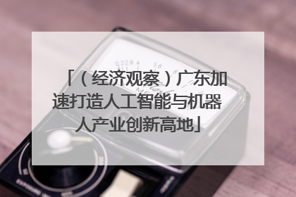 （经济观察）广东加速打造人工智能与机器人产业创新高地