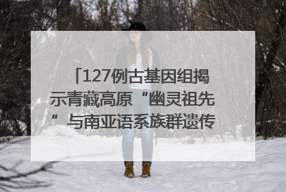 127例古基因组揭示青藏高原“幽灵祖先”与南亚语系族群遗传起源｜封面科考队