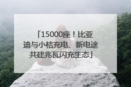 15000座！比亚迪与小桔充电、新电途共建兆瓦闪充生态
