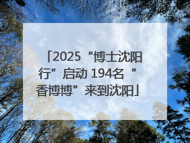 2025“博士沈阳行”启动 194名“香博博”来到沈阳