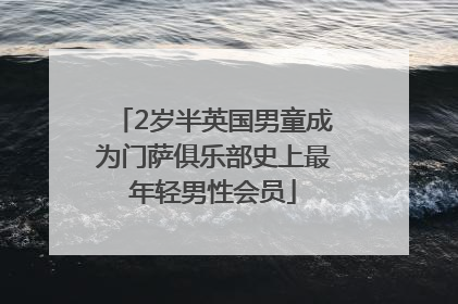 2岁半英国男童成为门萨俱乐部史上最年轻男性会员
