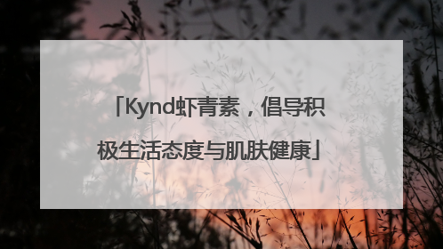 Kynd虾青素，倡导积极生活态度与肌肤健康